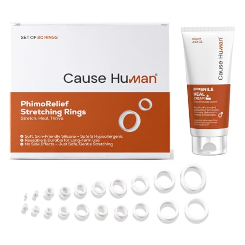 Image of PhimoRelief Kit - Phimosis Stretching Rings (20 Sizes) + Penile Heal Cream (30g) | Gentle and Safe, Gradual Stretching for Men