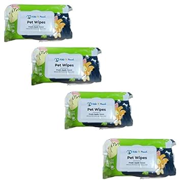 Kiki N Pooch Wet Pet Wipes for Dogs, Puppies & Pets with Fresh Apple Scent 6