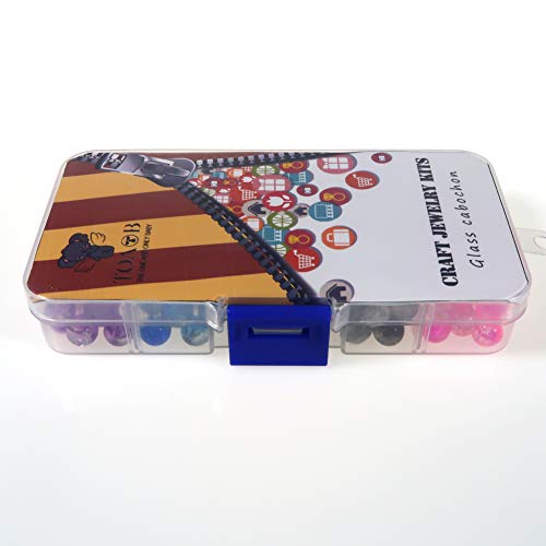 Toaob 200Pcs 8Mm Multi Color Crackle Glass Lampwork Beads Round Loose Spacer Beads Craft Supplies For Bracelets Necklaces Jewelry Making #TOP6