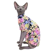 Sphynx Hairless Cats Shirt Cotton Cat Turtleneck Sweater Pullover