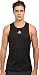 adidas Performance Men's Running Run Singlet, Black/Black, Medium