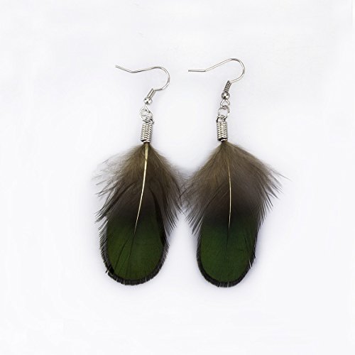 Lollibeads (Tm) 20 Pcs Green Lady Amherst Bronze Iridescent Plumage Feathers Inches Long 2-3 Inches #TOP2