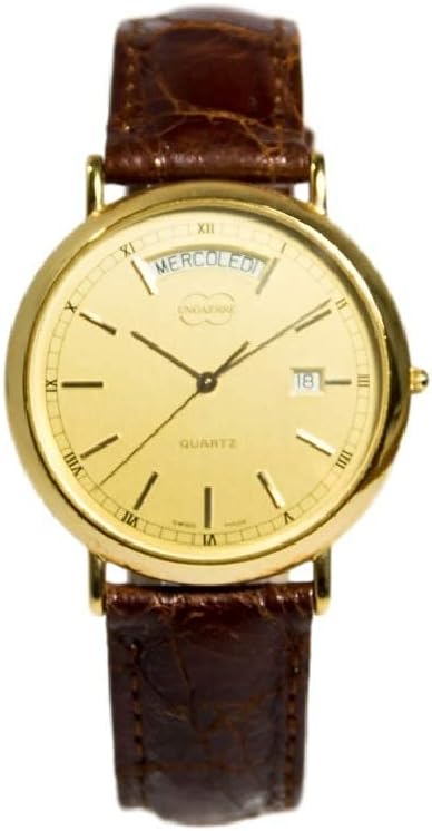 UNOAERRE 277 18K 750 Gold Classic Watch, gold, piccolo, Strap