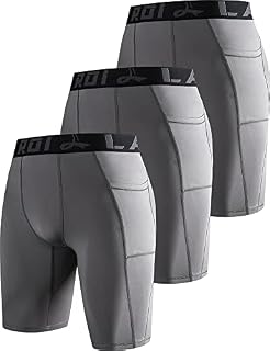 LAFROI Men's Quick Dry Cool Compression Fit Tights Shorts Waistband-YSK09