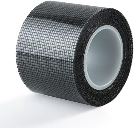 SANKEMU Window Screen Repair Kit Tape Fiberglass Repair Kit for Window Screen and Screen Door Tears Holes 3-Layer Strong Adhesive Window Screen Mesh Repair Waterproof Screen Repair Kit（2"×196"） Black