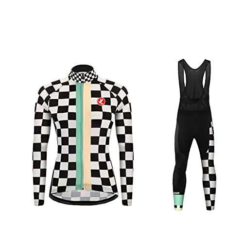 UGLY FROG Women's Fashion Designs Autumn Cycling Jersey Bike Long Sleeve Jersey Top + Long Bib Pants Set/Bicycle Cycle Shirt Suit