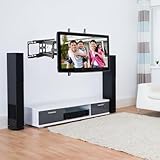 OEBUAFI Robuste, Voll Bewegliche TV-Wandhalterung mit Einer Tragfähigkeit von 154 Pfund, Schwenkbarer Drehbarer Gelenkarmhalterung für 37- Bis 70-Zoll-Fernseher Zur Anzeige Im Büro