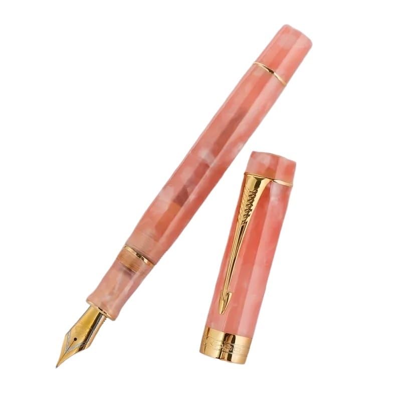 Stylo-plume classique doré INFRI pointe moyenne 0,7-1 mm écriture