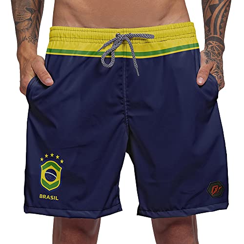 Short Bermuda Copa Torcedor Brasil Azul