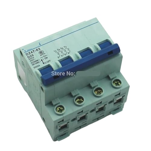 Disjoncteur 4P 25A D 240V 415V tableau électrique triphasé