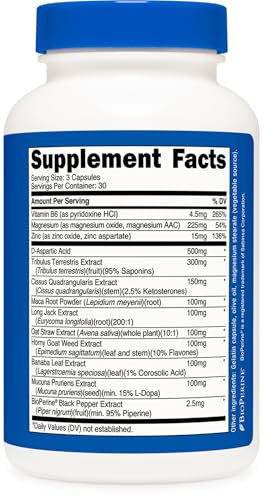 Foto de Nutricost Complejo de apoyo de testosterona (90 cápsulas) -1800mg por porción (imagen 6)