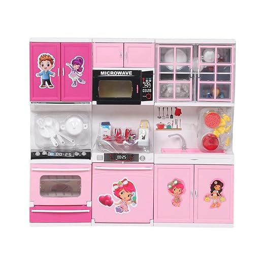 Lattice Kitchen Set With Light And Music 3 Compartment Kitchen Set For Kids, Girls Big Cooking Set | Kitchen Set | Cooking Pretend Play Set (B0D17V93HT) Amazon Price History, Amazon Price Tracker