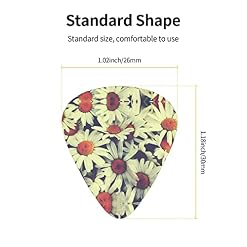 Médiators Guitare 12-Pack Vintage Fleurs Médiators Guitare Électrique Guitare Acoustique Diverses Guitares - Les Beatles, Paul McCartney, John Lennon, RIngo Starr, George Harrison Médiators Guitare 12-Pack Vintage Fleurs Médiators Guitare Électrique Guitare Acoustique Diverses Guitares – Image 3