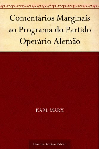 Comentários Marginais ao Programa do Partido Operário Alemão