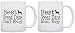 Dog Lover Gift Best Great Dane Mom Dad Ever Accessory Bundle 2 Pack Gift Coffee Mugs Tea Cups White