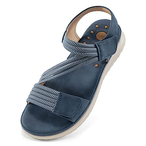 Ecetana Hiking Sandals For Women Comfortable Walking Sport Sandals Womens Adjustable Strap Lightweight Athletic Sandal For Summer Outdoor Adventure #TOP28