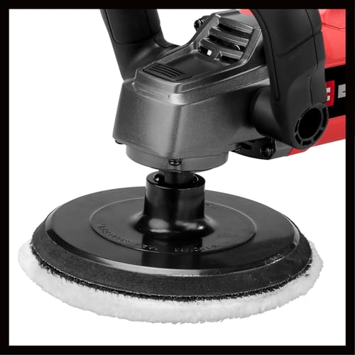 Einhell Lucidatrice e smerigliatrice CC-PO 1100/150 CE (1100 W, platorello levigatura Ø 150 mm, regol. elettronica giri 500 - 3.500 min-1, elettronica costante, fissaggio a strappo, accessori incl.) - 6