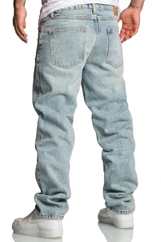 Baggy-Jeans REPUBLIX Herren Loose-Fit 90s Denim Jeans in Hellblau