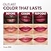 COVERGIRL Outlast All-Day, 050 Heat Wave, Lip Color, 24-Hour Wear, Hydrating Balm, Kiss-Proof, Moisturizing, Vegan Formula, 0.07oz/0.08oz