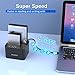 FIDECO Hard Drive Docking Station, USB 3.0 SATA HDD Docking Station for 2.5 & 3.5 inch SATA HDD/SSD, Dual Bay, Support Offline Clone and UASP