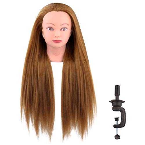 Mannequin Head Hair Styling Training Head, Yebeauty Hairdresser Training Manikin Head Practicing Doll Head for Hair Styling, Cosmetology Practice, Braide Hairdress