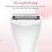 UK-03脱毛004 Bikini Trimmer, Funstant Electric Razor for Women with Comb, Cordless Safe Hair Trimmer Floating Foil for Dry Use, Battery Operated Personal Shaver for Lady Girl, Pubic Hair