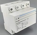 Protector automática de sobre-tensión y baja tensión.