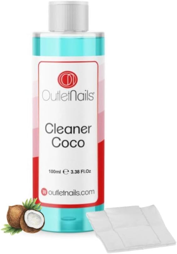 Cleaner for Gel 100 ml Aroma Coconut โ Eliminate the Pegajosa Layer of gels uv and LED/Enamels Permanent/Shellac/Enamelled Permanent/Cleanser for Gel Nails