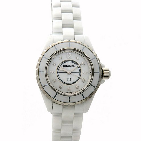 時計CHANEL H2422 シャネル新品 J12 ホワイトシェル ホワイトセラミック [並行輸入品]