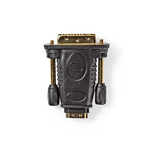 NEDIS HDMI™ to DVI Adapter, Converts HDMI™ Cable into DVI Connection, Nickel Plated Connectors, Straight Design, Black