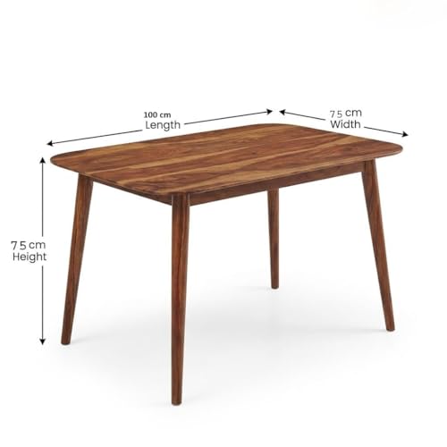Image of Wooden Dining Table Set with 4 Chairs, Natural Oak, Rectangular, Modern Style,with Cane Back Chairs with Cushions for Dining Room | Living Room (Table (115 cm x 76 cm Gray Valvet Cushion)