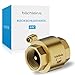 Produktbild Bächlein Universal Rückschlagventil  Rücklaufventil aus Messing mit beidseitigem G 3/4 Zoll (24mm) Innengewinde  rostfreier und wasserdichter Rückflussverhinderer für ein sicheres Trinkwassersystem