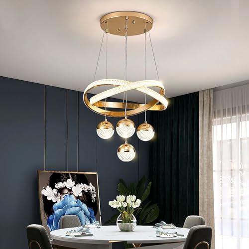 Suspension moderne réglable télécommande plafonnier îlot de cuisine noir - 2