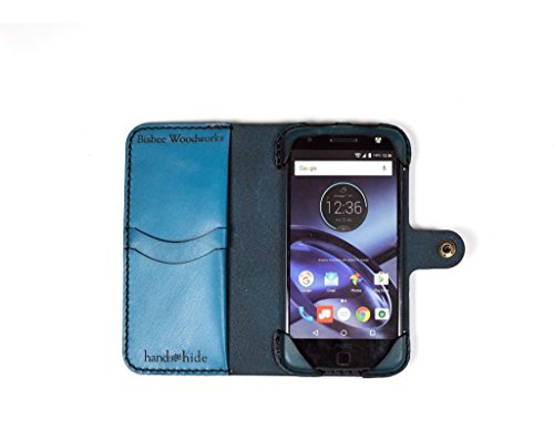 Moto Z Force Leather Wallet Case