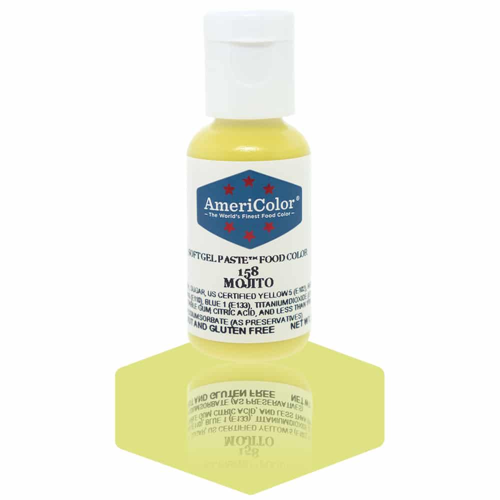 AmeriColor, Mojito, 0.75 Ounce Bottle, Soft Gel Paste Food Color