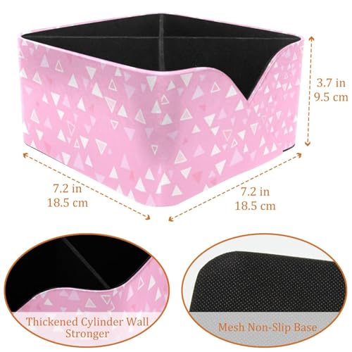 Triangle rose géométrique sur porte-stylos rectangulaire design moderne - 4