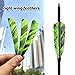 HANDBAIGE 36pcs 4-Inch Shield Cut Natural Feathers Arrow Real Fletchings Archery Right Wing Vanes Arrow Turkey Fletches for Hunting and Shooting (Green)