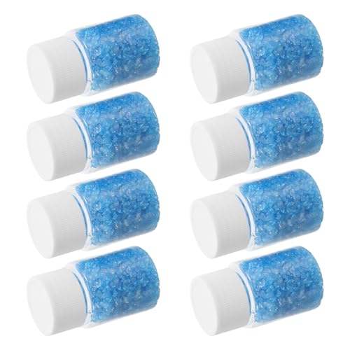 Gatuida Gravier de Verre Concassé Bleu Pailleté 8 Bouteilles 30 G pour Aquarium, Créations DIY, Décorations Vases et Art Résine, Éclats Irréguliers Sécurisés pour Loisirs Créatifs