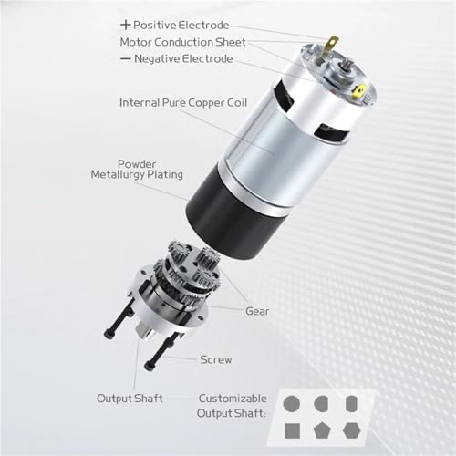 Moteur à engrenage planétaire réversible grand couple rotation inversable 24V