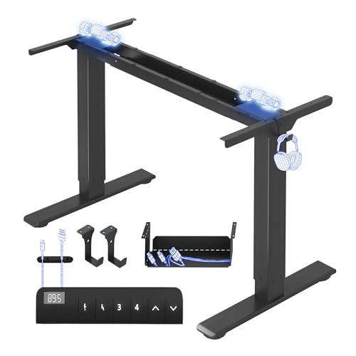 FLEXISPOT Höhenverstellbarer Schreibtisch Gestell, Elektrisch...