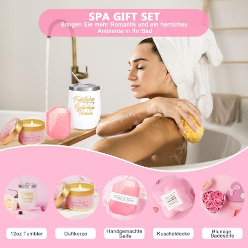 Geschenke für Frauen,Geburtstagsgeschenk für frauen, Entspannende Spa Geschenk Korb Care Paket, Geschenk Set für beste Freunde weibliche Schwester Mutter Frau Ihre Freundin Coworker Bestie Lehrer