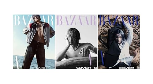 Image of BAZAAR MAGAZINE KOREAN FEBRUARY 2024 BTS V (Cover C)