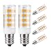 DiCUNO E12 Candelabra LED Bulb 4W (40W Equivalent), Warm White 3000K Non-dimmable Candle Base Light Bulbs for Ceiling Fan, Chandelier, Indoor Decorative Lighting 6 Packages