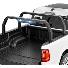 YZONA Adjustable 20-22.87" High Truck Bed Racks with 2 Led Lights Compatible with Tacoma/Tundra/Silverado 1500/ Sierra 1500/ Ram 1500/ Titan/Frontier/Canyon/Colorado/JT/Ford F-Series/Ranger