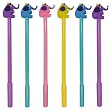 Maydahui 28 PCS Elephant Shaped Rollerball Pen Novelty Animal Pens Cool Fancy Fun Kawaii Writing Pen Black Gel Ink for Party School Office