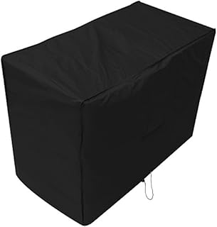 Woodside Black 3 Seater Waterproof Outdoor Garden Patio Bench Cover Heavy Duty 600D Material 0.9m x 1.6m x 0.68m/3ft x 5.2ft x 2.2ft 5 YEAR GUARANTEE
