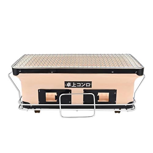 Giapponese Argilla Ceramica Griglia A Carbone Con Griglia A Carbone E Stare in Piedi, Rettangolare Barbecue Hibachi Charcoal Grill Fornello A Carbone Yakatori Da Tavolo Stufa