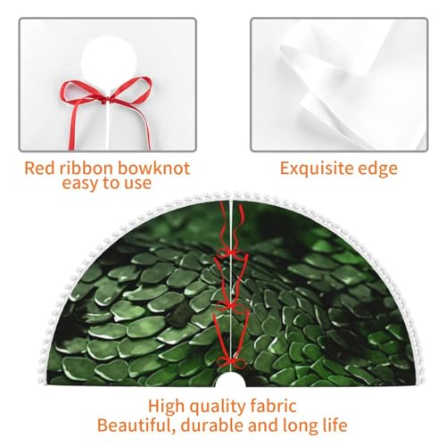 Jupe de sapin de Noël serpent de qualité supérieure double couche