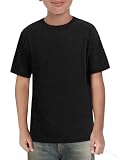 t shirt manches longues femme blanc Caractéristiques : un t-shirt d'été pour garçon, un t-shirt à manches courtes, un t-shirt décontracté de couleur unie et un t-shirt basique avec un col rond classique et une coupe régulière, le choix idéal pour votre enfant. La coupe ample assure un confort et une liberté de mouvement illimitée.