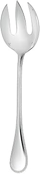 Christofle Perles Silver-Plated Salad Serving Fork #0010083